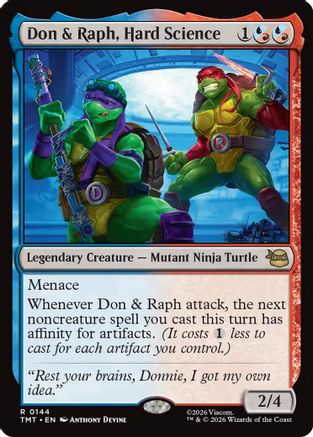 Don & Raph, Hard Science (TMT-144)  Foil - Teenage Mutant Ninja Turtles