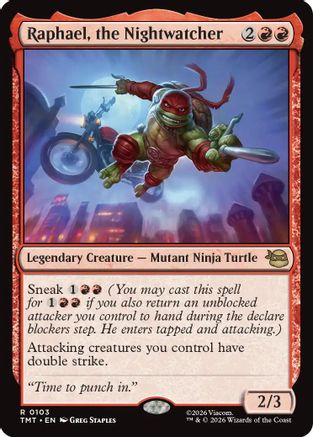 Raphael, the Nightwatcher (TMT-103)  Foil - Teenage Mutant Ninja Turtles