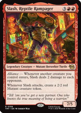 Slash, Reptile Rampager (TMT-108)  Foil - Teenage Mutant Ninja Turtles