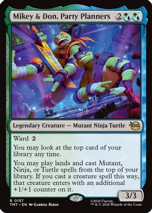 Mikey & Don, Party Planners (TMT-157) - Teenage Mutant Ninja Turtles