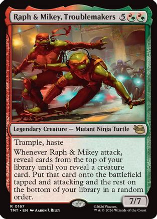 Raph & Mikey, Troublemakers (TMT-167)  Foil - Teenage Mutant Ninja Turtles
