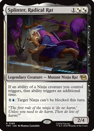 Splinter, Radical Rat (TMT-169)  Foil - Teenage Mutant Ninja Turtles