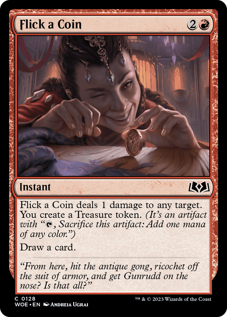 Flick a Coin (WOE-128)  Foil - Wilds of Eldraine