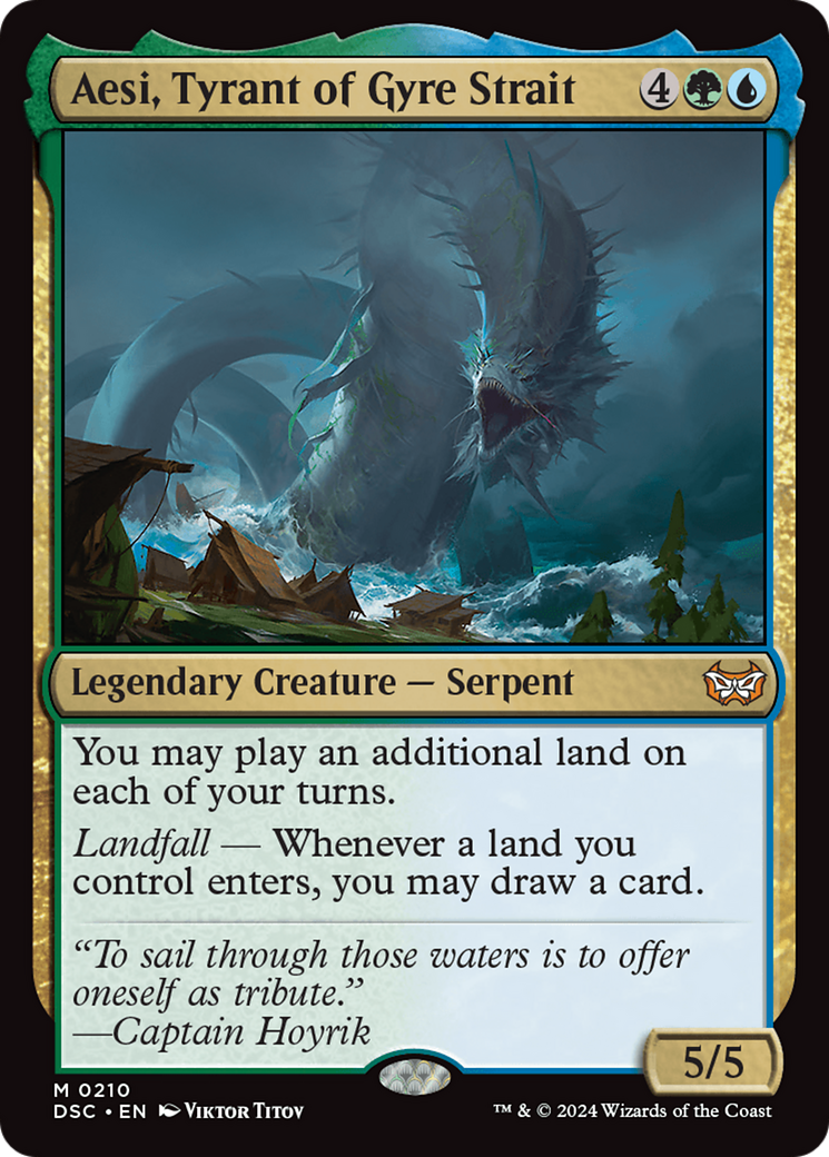 Aesi, Tyrant of Gyre Strait (DSC-210)  - Duskmourn: House of Horror Commander