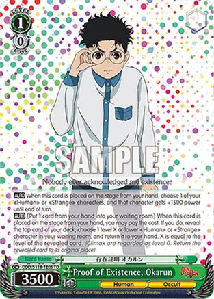 Proof of Existence, Okarun (DDD/S118-TE05 TD) - DANDADAN