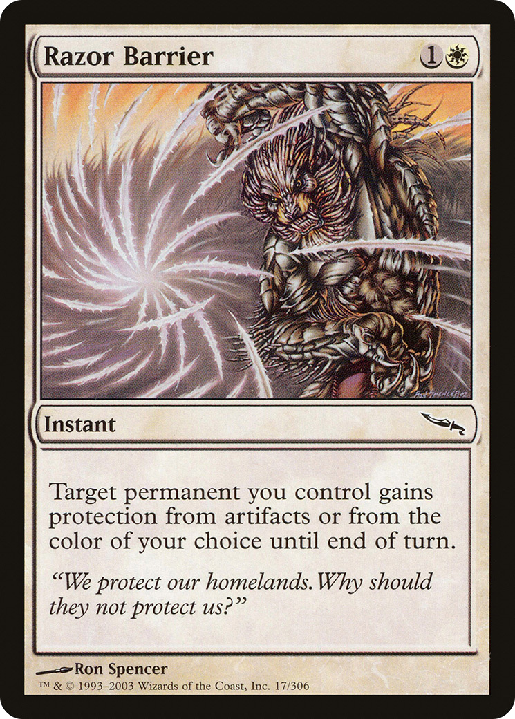 Razor Barrier (MRD-017)  Foil - Mirrodin