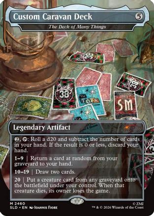 Custom Caravan Deck - The Deck of Many Things (SLD-2460)  Foil - Secret Lair Drop Series