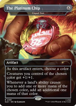 The Platinum Chip - Caged Sun (SLD-2461)  Foil - Secret Lair Drop Series