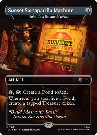 Sunset Sarsaparilla Machine - Nuka-Cola Vending Machine (SLD-2462)  Foil - Secret Lair Drop Series