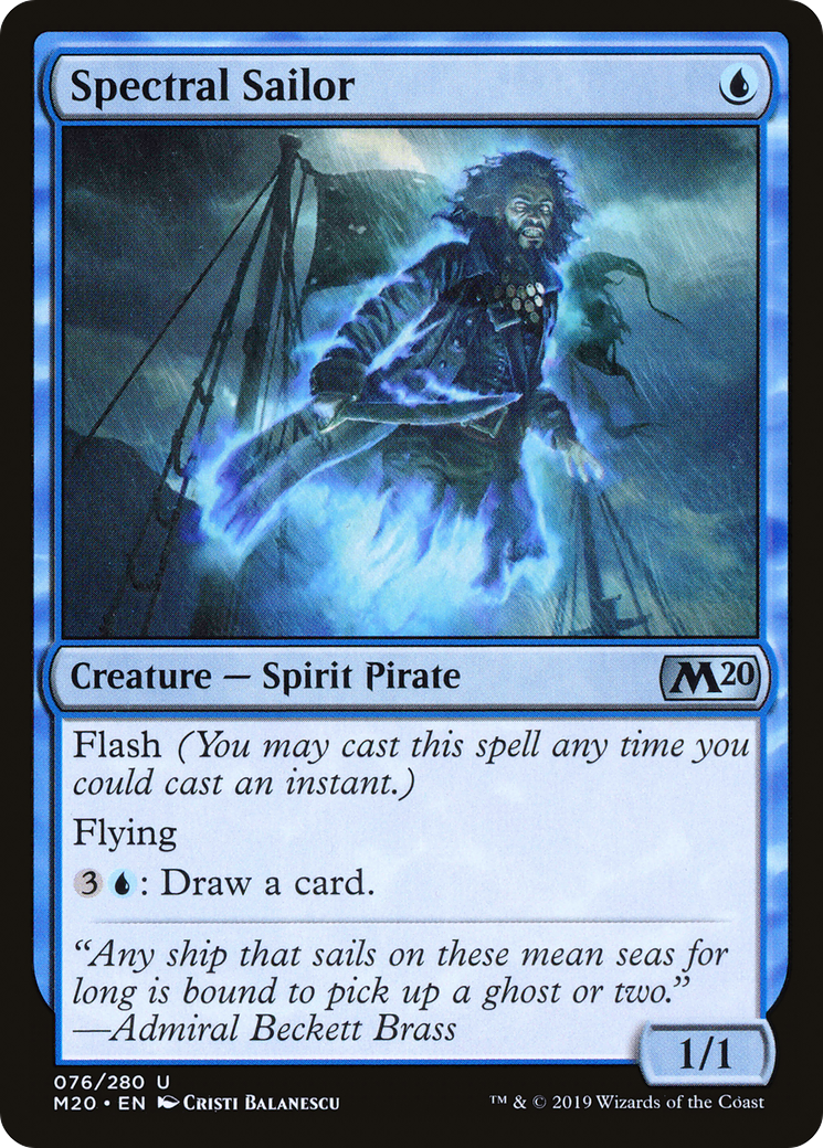 Spectral Sailor (M20-076)  Foil - Core Set 2020