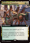 Anthem of Champions (FDN-477)  Foil - Foundations: (enchantment, Extended Art)