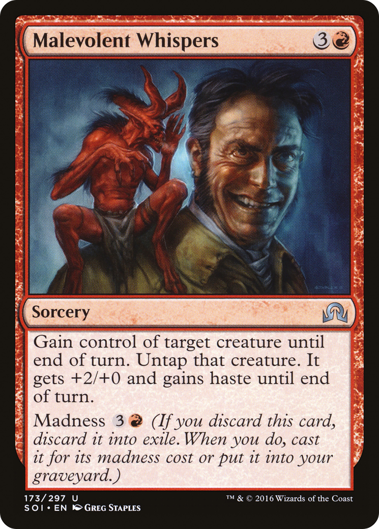 Malevolent Whispers (SOI-173) - Shadows over Innistrad Foil