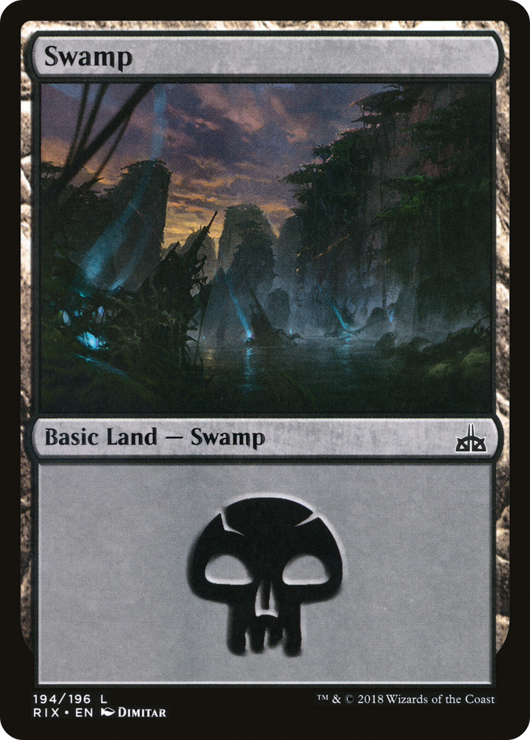Swamp (RIX-194)  Foil - Rivals of Ixalan