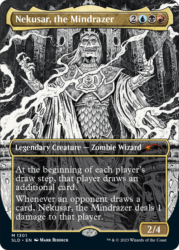 Nekusar, the Mindrazer (SLD-1301)  Foil - Secret Lair Drop (Borderless)