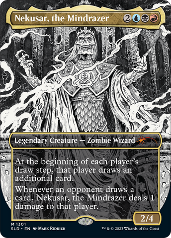 Nekusar, the Mindrazer (SLD-1301)  Foil - Secret Lair Drop (Borderless)