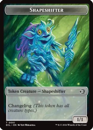 Shapeshifter // Map Double-Sided Token (ECL-1 // 17)  - Lorwyn Eclipsed