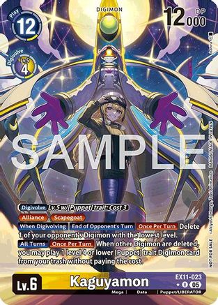 Kaguyamon (Box Topper) (EX11-023) - Dawn of Liberator Foil