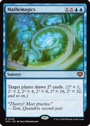 Mathemagics (SOS-058)  Foil - Secrets of Strixhaven