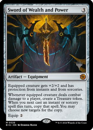 Sword of Wealth and Power (PPECL-026) - Promo Pack: Lorwyn Eclipsed Foil
