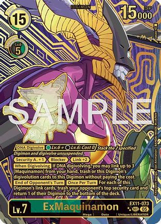 ExMaquinamon (Rare Pull) (EX11-073) - Dawn of Liberator Foil