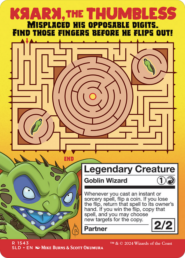 Krark, the Thumbless (SLD-1543) - Secret Lair Drop (Borderless) Foil