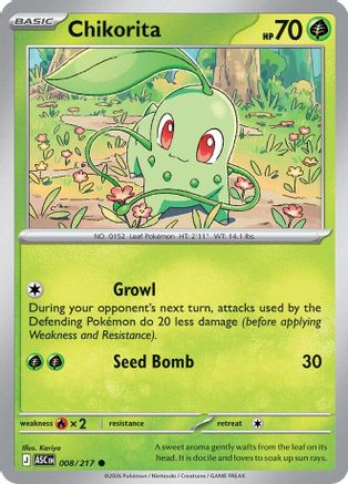 Chikorita 008/217 ME Ascended Heroes - Common