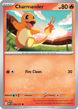 Charmander 020/217 ME Ascended Heroes - Common