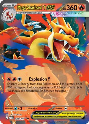 Mega Charizard Y ex 022/217  - Holofoil ME Ascended Heroes - Double Rare