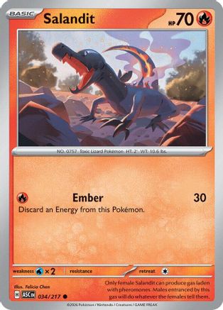 Salandit 034/217  ME Ascended Heroes - Common