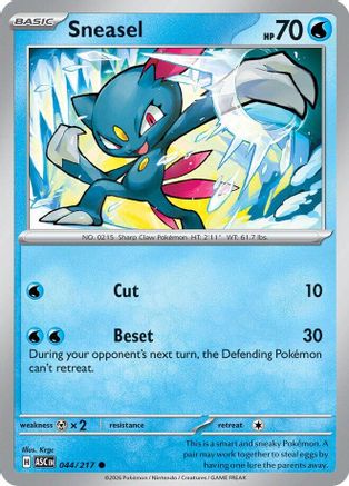 Sneasel 044/217  ME Ascended Heroes - Common