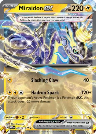 Miraidon ex 073/217  - Holofoil ME Ascended Heroes - Double Rare