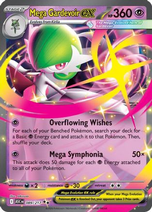 Mega Gardevoir ex 089/217  - Holofoil ME Ascended Heroes - Double Rare