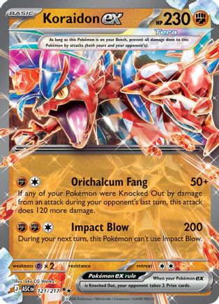 Koraidon ex 121/217  - Holofoil ME Ascended Heroes - Double Rare