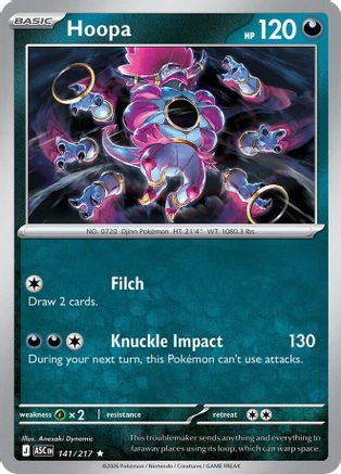 Hoopa 141/217  - Holofoil ME Ascended Heroes - Rare