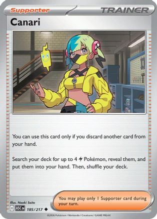 Canari 185/217  ME Ascended Heroes - Uncommon