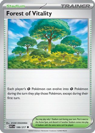 Forest of Vitality 188/217  ME Ascended Heroes - Uncommon