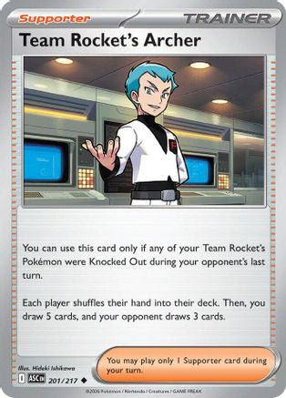 Team Rocket's Archer 201/217  ME Ascended Heroes - Uncommon