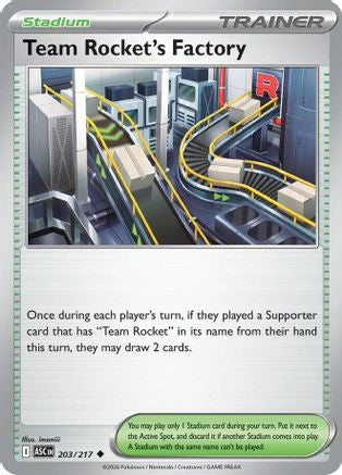 Team Rocket's Factory 203/217  ME Ascended Heroes - Uncommon