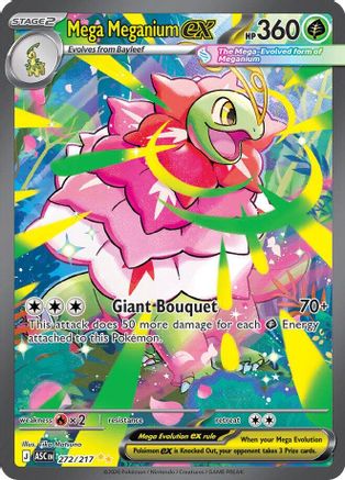 Mega Meganium ex 272/217  - Holofoil ME Ascended Heroes - Special Illustration Rare