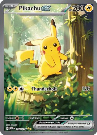 Pikachu ex 276/217  - Holofoil ME Ascended Heroes - Special Illustration Rare
