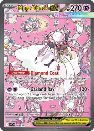 Mega Diancie ex 282/217  - Holofoil ME Ascended Heroes - Special Illustration Rare
