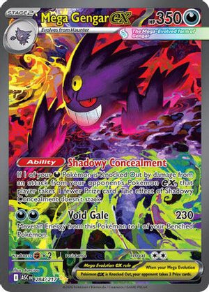 Mega Gengar ex 284/217  - Holofoil ME Ascended Heroes - Special Illustration Rare