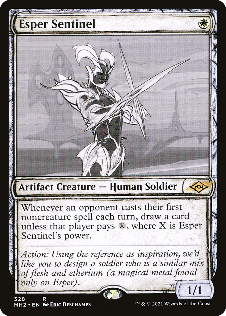 Esper Sentinel (Showcase) (MH2-328)  Foil - Modern Horizons 2: (Showcase)