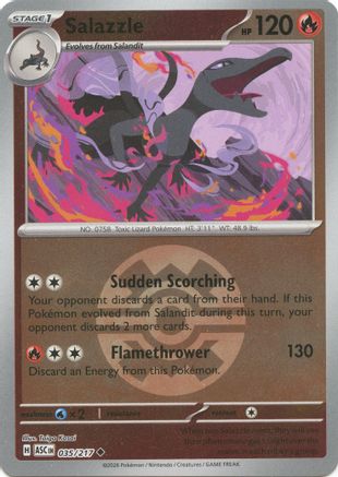 Salazzle (Quick Ball) 035/217 - Reverse Holofoil ME Ascended Heroes