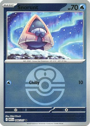 Snorunt (Love Ball) 046/217 - Reverse Holofoil ME Ascended Heroes