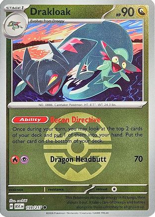 Drakloak (Quick Ball) 159/217 - Reverse Holofoil ME Ascended Heroes