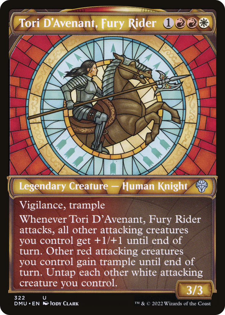 Tori D'Avenant, Fury Rider (Showcase) (DMU-322)  - Dominaria United: (Showcase)