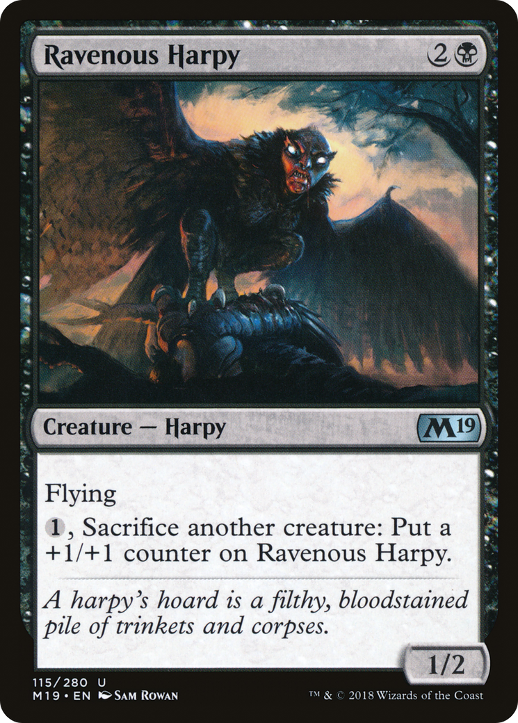 Ravenous Harpy (M19-115)  - Core Set 2019