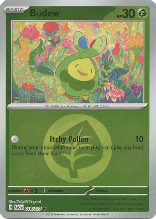Budew (Energy Symbol Pattern) 016/217 - Reverse Holofoil ME Ascended Heroes