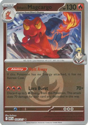 Ethan's Magcargo (Energy Symbol Pattern) 024/217 - Reverse Holofoil ME Ascended Heroes